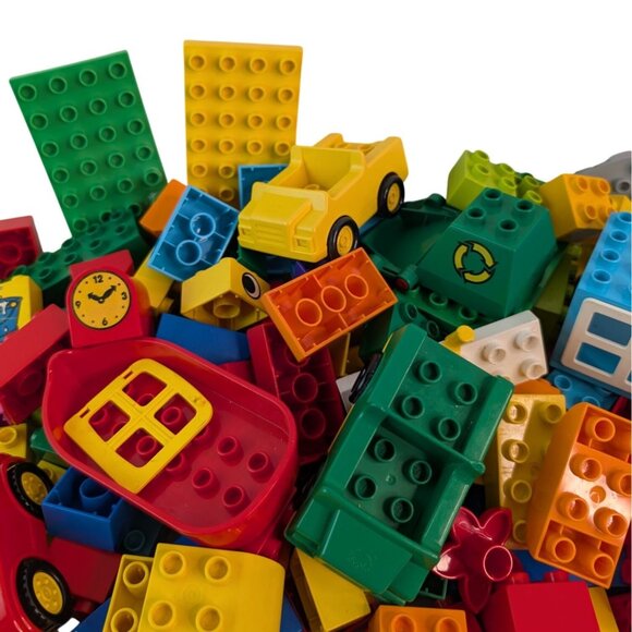 Lego Duplo Building Blocks Replacement Parts Bricks Cars Boat Windmill Lot 4lbs+ - Picture 4 of 11